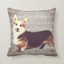 Welsh Corgi Illustration Pillow