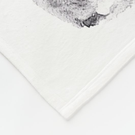 Welsh Corgi in de sneeuw Fleece Deken (Hoek)