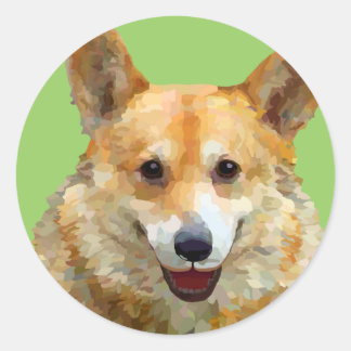 Welsh Corgi "Jazz" hekken voor Fido Stickers