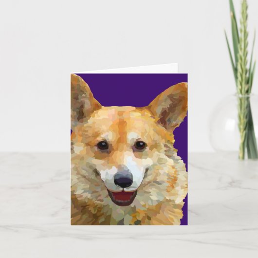 Welsh Corgi "Jazz" Wenskaart Kaart (Voorkant)