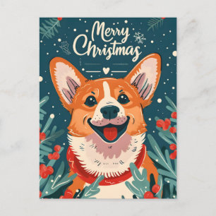Welsh Corgi Kerstmis Briefkaart