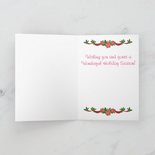 Welsh Corgi Kerstmis Feestdagen Kaart (Binnen)