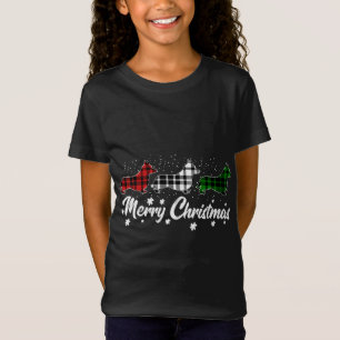 Welsh Corgi Kerstmis Light Red Green Dog T-shirt