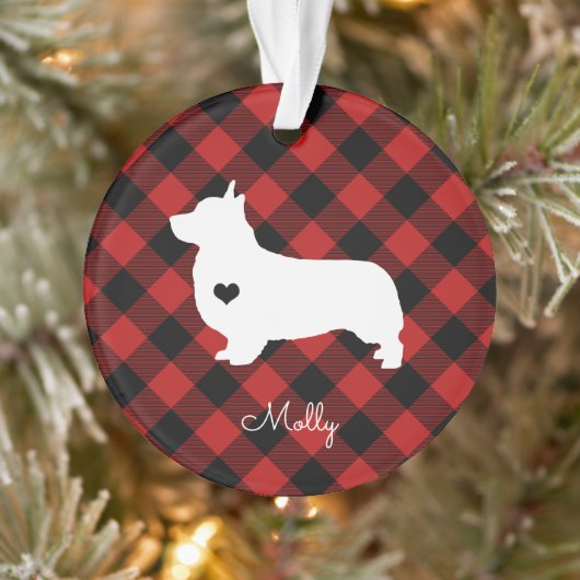 Welsh Corgi kerstspeldenhond Ornament (Boom)