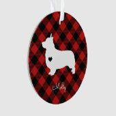Welsh Corgi kerstspeldenhond Ornament (voorkant)