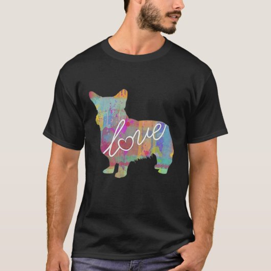 Welsh Corgi Liefde Honden T-shirt (Voorkant)