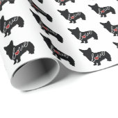 Welsh Corgi Love Cadeaupapier (Rol Hoek)