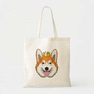Welsh Corgi met Crown Tote Bag