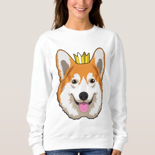 Welsh Corgi met Crown Trui (Voorkant)