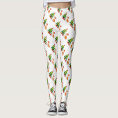Welsh Corgi met kerstboom Leggings (Voorkant)