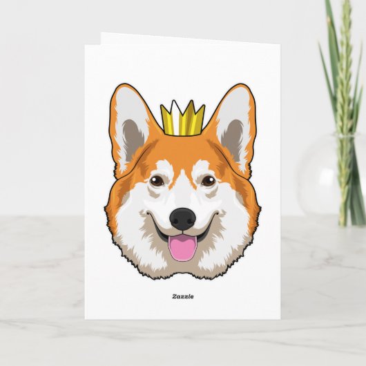 Welsh Corgi met Kroon Kaart (Achterkant)