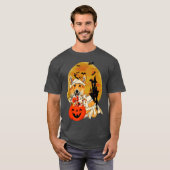 Welsh Corgi Mummy Halloween Grappig Corgi Hallowee T-shirt (Voorkant volledig)