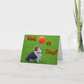 Welsh Corgi Note Card: Whad Up Dawg? Kaart (Voorkant)