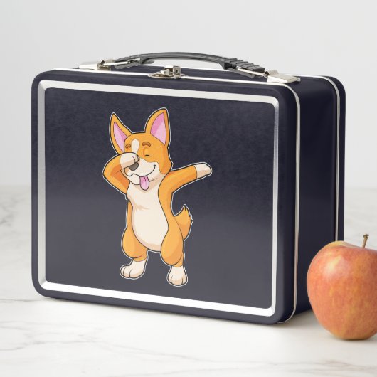 Welsh Corgi op Hip Hop Dance Dab (In situ)