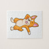 Welsh Corgi op Hip Hop Dance Dab Legpuzzel (Horizontaal)