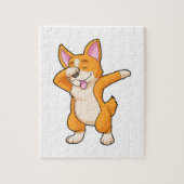 Welsh Corgi op Hip Hop Dance Dab Legpuzzel (Verticaal)