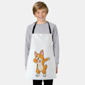 Welsh Corgi op Hip Hop Dance Dab Schort (Gedragen)