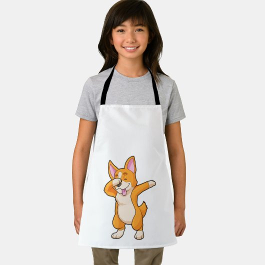 Welsh Corgi op Hip Hop Dance Dab Schort (Insitu)