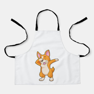 Welsh Corgi op Hip Hop Dance Dab Schort