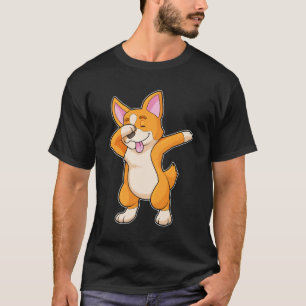 Welsh Corgi op Hip Hop Dance Dab T-shirt
