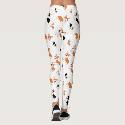 Welsh Corgi Pattern Leggings (Achterkant)