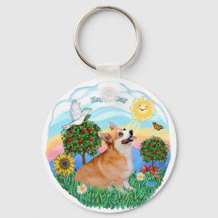 Welsh Corgi (Pembroke 7b) Sleutelhanger