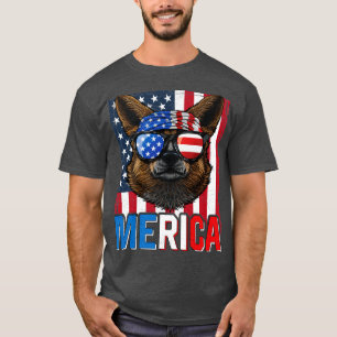 Welsh Corgi Pembroke Merica 4 juli Dog Americ T-shirt