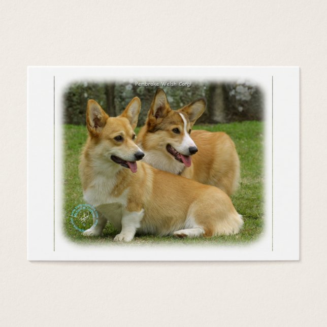 Welsh Corgi (Pembroke) Visitekaartje (Voorkant)