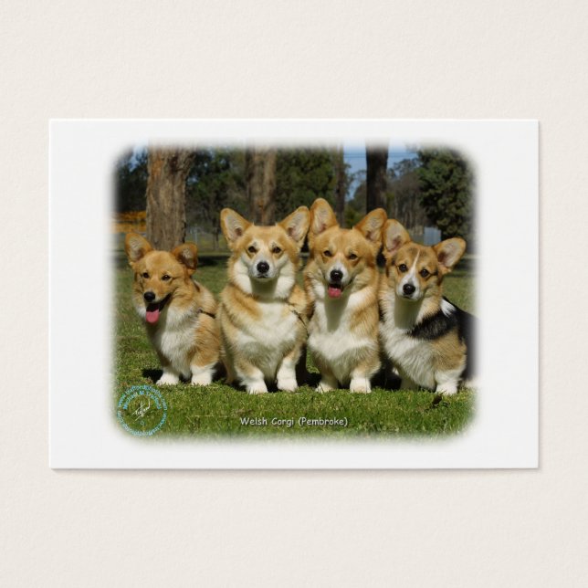 Welsh Corgi (Pembroke) Visitekaartje (Voorkant)