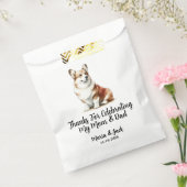 Welsh Corgi Pet Bruiloft Volledige kleur Bedankzakje (Gezegeld)
