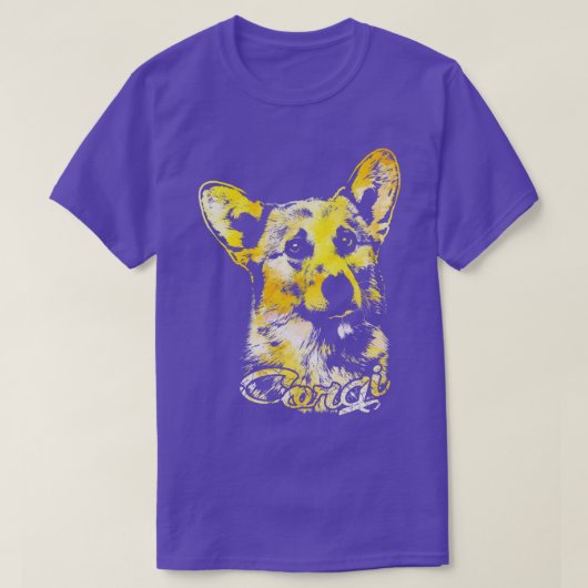 Welsh Corgi Portrait T-shirt (Design voorkant)