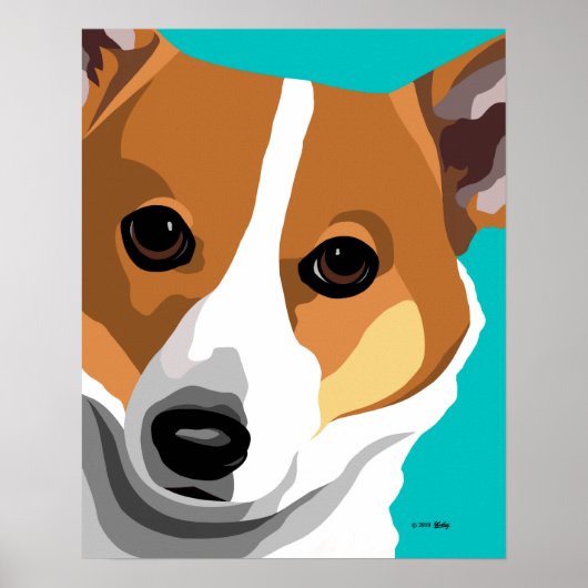 Welsh Corgi Print (Voorkant)