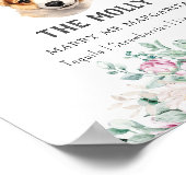 Welsh Corgi puppy bruiloft handtekening Drink teke Poster (Hoek)