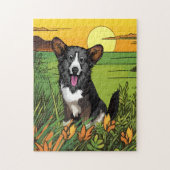 Welsh Corgi Puppy Legpuzzel (Verticaal)