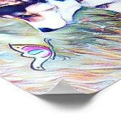 Welsh Corgi Puppy met een staart Poster (Hoek)