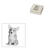 Welsh Corgi puppy Rubberstempel (Gestempeld)