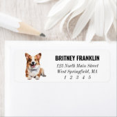 Welsh Corgi retour adreslabels Etiket (Insitu)