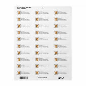 Welsh Corgi Retouradreslabels Etiket (Full Sheet)