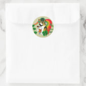 Welsh Corgi Saint Patrick's Day Ronde Sticker (Tas)