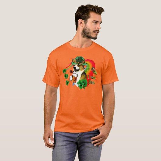 Welsh Corgi Saint Patrick's Day T-shirt (Voorkant volledig)