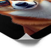 Welsh Corgi Santa Christmas Sweater Xmas Funny Cor Poster (Hoek)