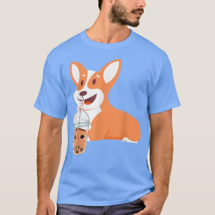Welsh Corgi Schattig s corgi Drink Bubble Tea T-shirt