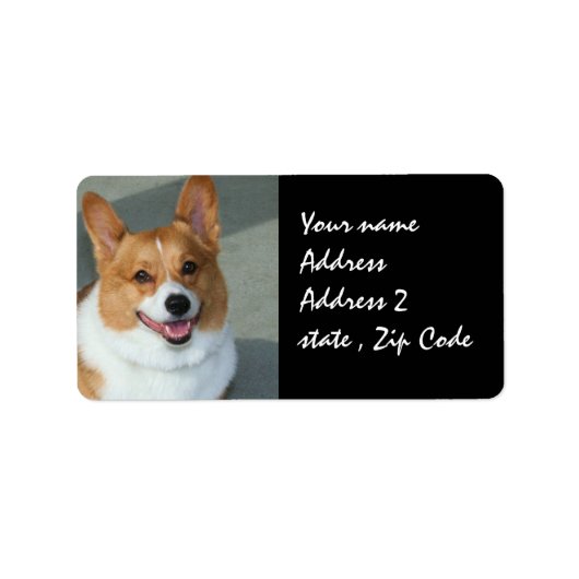 Welsh Corgi Shipping Labels (Voorkant)