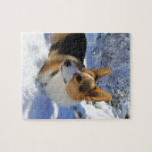 Welsh Corgi Snow Day Legpuzzel (Horizontaal)