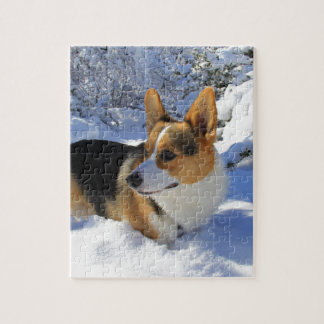 Welsh Corgi Snow Day Legpuzzel