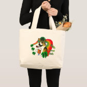 Welsh Corgi St. Patrick's Dag Grote Tote Bag (Voorkant (product))