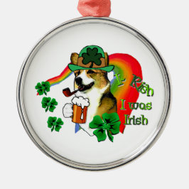 Welsh Corgi St Patricks Day Metalen Ornament