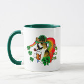 Welsh Corgi St Patricks Day Mok (Links)