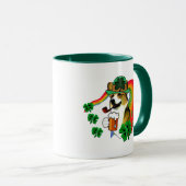 Welsh Corgi St Patricks Day Mok (Voorkant rechts)