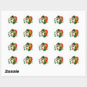 Welsh Corgi St Patricks Day Ronde Sticker (Vel)